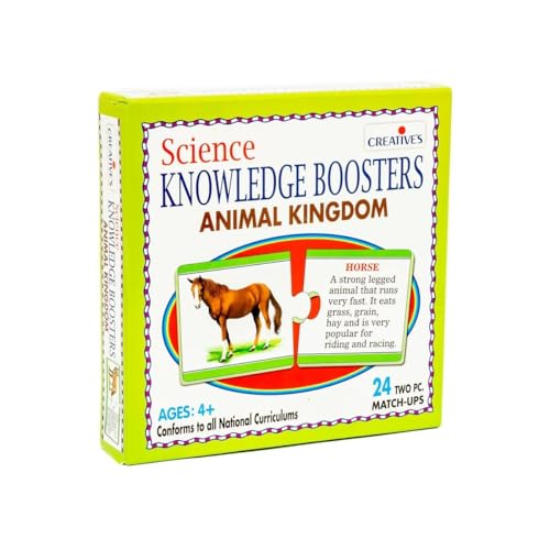 Image of Creative's Science Knowledge Booster - Animals | Knowledge About the Amazing Animal World | Match Picture Game |Science | Science Knowledge Booster Series | Ages-5 & UP