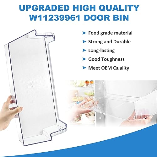 UPGRADED W11239961 Door Shelf Bin Compatible with Whirlpool WRS321SDH WRS311SDH WRS325SDH Refrigerator, Replaces W10900538 AP6333410 PS12578777 by SENMEDO - Used condition - Image 4