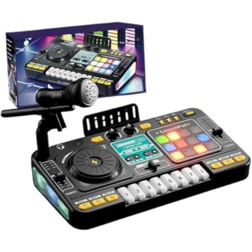 Sailozai �q���p DJ �^�[���e�[�u���A�}�C�N�t�����@�\ Bluetooth ���y�V�~�����[�V�������t�\�y��A�Ԃ����p���y�ߋ�B (Bluetooth�o�[�W����,�u���b�N)