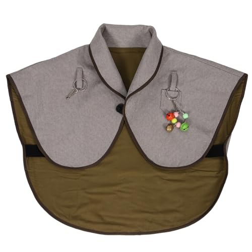 POPETPOP Parrot Scratch Shoulder Protector Reusable Cotton Pet Pad Shawl for Medium Birds