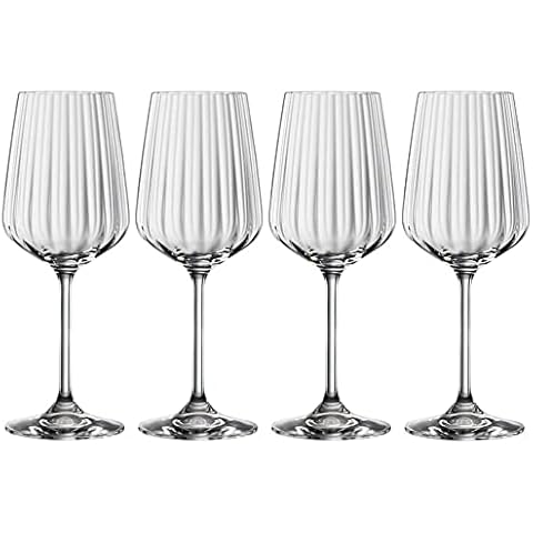 Spiegelau & Nachtmann, Weißweinglas-Set, Kristallglas, 440 ml, Spiegelau LifeStyle, 4450172, 4 Stück (1er Pack) Cover
