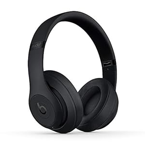 Beats by Dr. Dre Studio3 Draadloze-Koptelefoon met ruisonderdrukking, Apple W1-koptelefoonchip, Class 1 Bluetooth, 22 uur luisteren, Zwart, Eén Maat