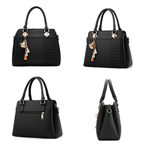 Bolso Satchel de Mujer de Cuero Sintético PU miniatura 4