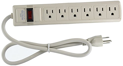 Darice Power Strip Surge Protector, Cream
