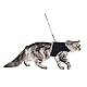 Trixie 41895 Softgeschirr mit Leine, Katze, XL, 36–54 cm, 1,20 m, schwarz