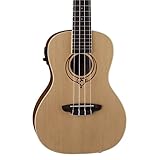 Luna Heartsong Spruce Acoustic/Electric Concert Ukulele with USB Preamp & Gig Bag, Satin Natural