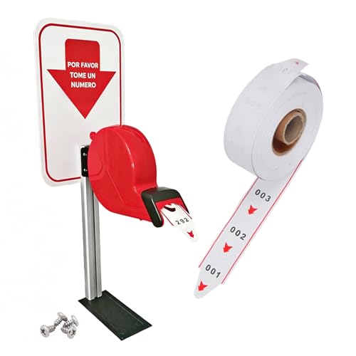 Distributeur de tickets de file d'attente avec support comptoir et rouleau K-T-3-ES
