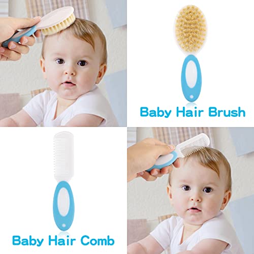 Baby Grooming Kit，Infant Safety Care Setwith Hair Brush Comb Nail Clipper Nasal Aspirator Ear Cleaner,Baby Essentials Kit For Newborn Girls Boys #TOP4