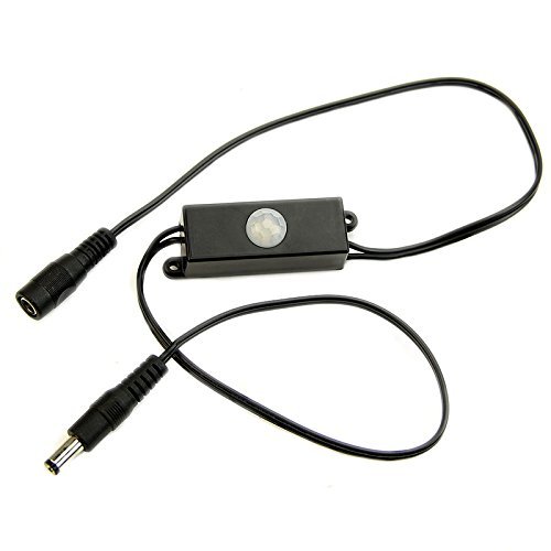 Rgbzone Dc 6V-24V Mini 5A Pir Infrared Motion Sensor Detector Switch For Led Strip + Female Male Dc Power Connector #TOP1