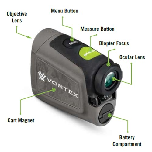 Image of Vortex Blade Series Golf Laser Rangefinders | Tournament Legal, PinSpotter Mode, Slope Mode (Select Model), Cart Magnet, Waterproof - Unlimited, Unconditional Warranty