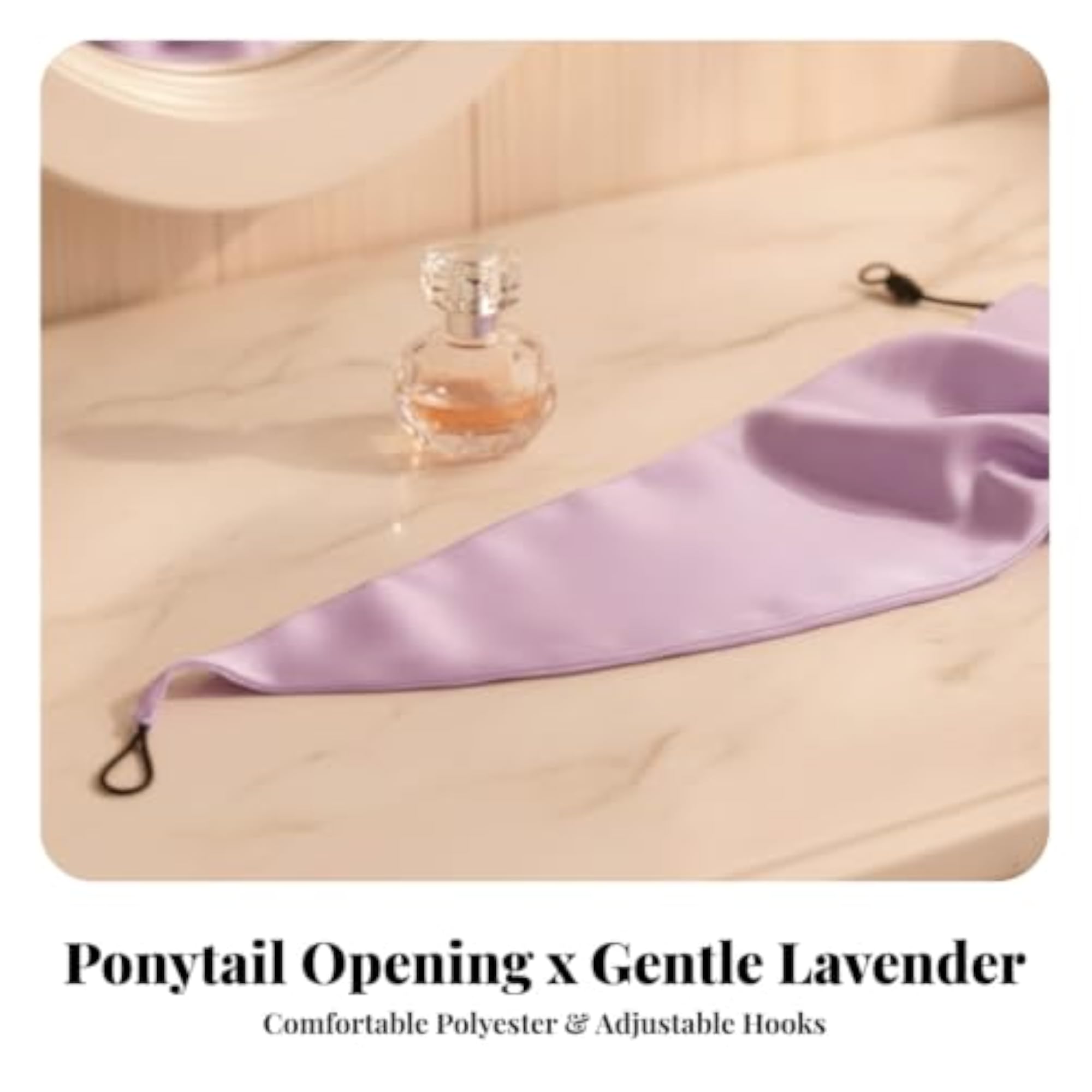 Universal Fit Ponytail Shower Cap for Long Hair
