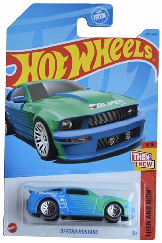 Hot Wheels 07 Ford Mustang Then and Now 1:64 miniatura 1