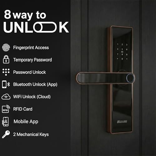 Golens X3N Bronze Smart Door Lock - Image 4 of 10