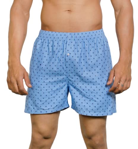 Image of Lecherous Stylish Boxer Shorts for Men - Soft Cool Print Cotton Boxers Sizes S M L XL XXL for Casual, Beachwear, Trendy Comfort wear Fitting,Cotton Comfort Men's Boxers with Side Pocket