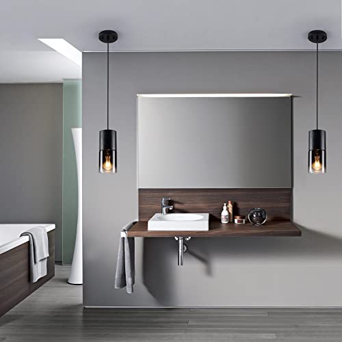 DANBEE 1-Light Modern Pendant Light Fixtures,Pendant Lighting for Kitchen Island,Black Hanging Pendant Lights with Adjustable Cord,Farmhouse Pendant Lights for Kitchen Island,Dining Room,Bathroom - Image 7