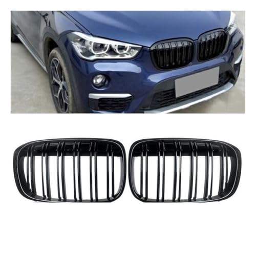 Rejilla frontal coche protector de parachoques delantero, parrilla para X1 F48 F49 (1 par) 2