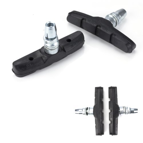 TIYO Fahrrad Bremsschuhe Universal - 35x9mm Mit 15mm Fläche, Schwarz 2er Pack