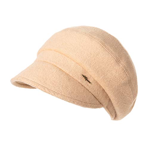 Comhats Winter Newsboy Hat for Women Beanie Cold Weather Warm Fashion Baker Boy Cabbie Beret Cap Ladies Beige