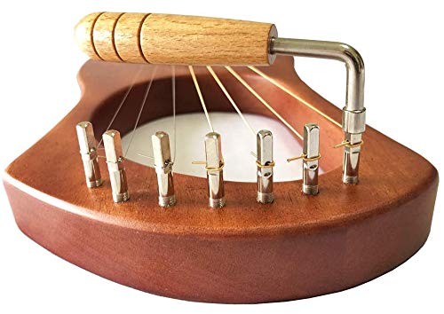 Liyafy 7Pcs Tuning Pins With L-Shape Tuning Wrench For Lyre Harp Strings And Other Primitive Stringed Instruments #TOP2