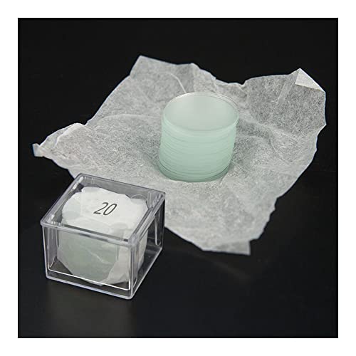 Vetrini per Microscopio 100 Pz Diametro 20mm Rotondi e Metallo plastica