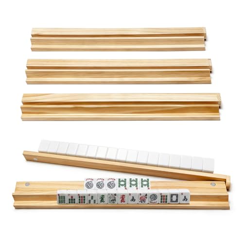 Set de 4 Soportes de Madera para Fichas American Mahjong 45 cm miniatura 3