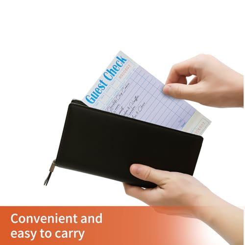 Bloc-notes de serveur pour restaurants et grands événements - Carnet de chèques d'invité - 6