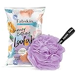 FABSKIN Loofah for Bathing | Bath Shower Loofah Sponge Scrubber Exfoliator for Women and Men | Bathing Sponge | Body Wash Scrub for Bathing | Bath Scrubber For Body (PURPLE)