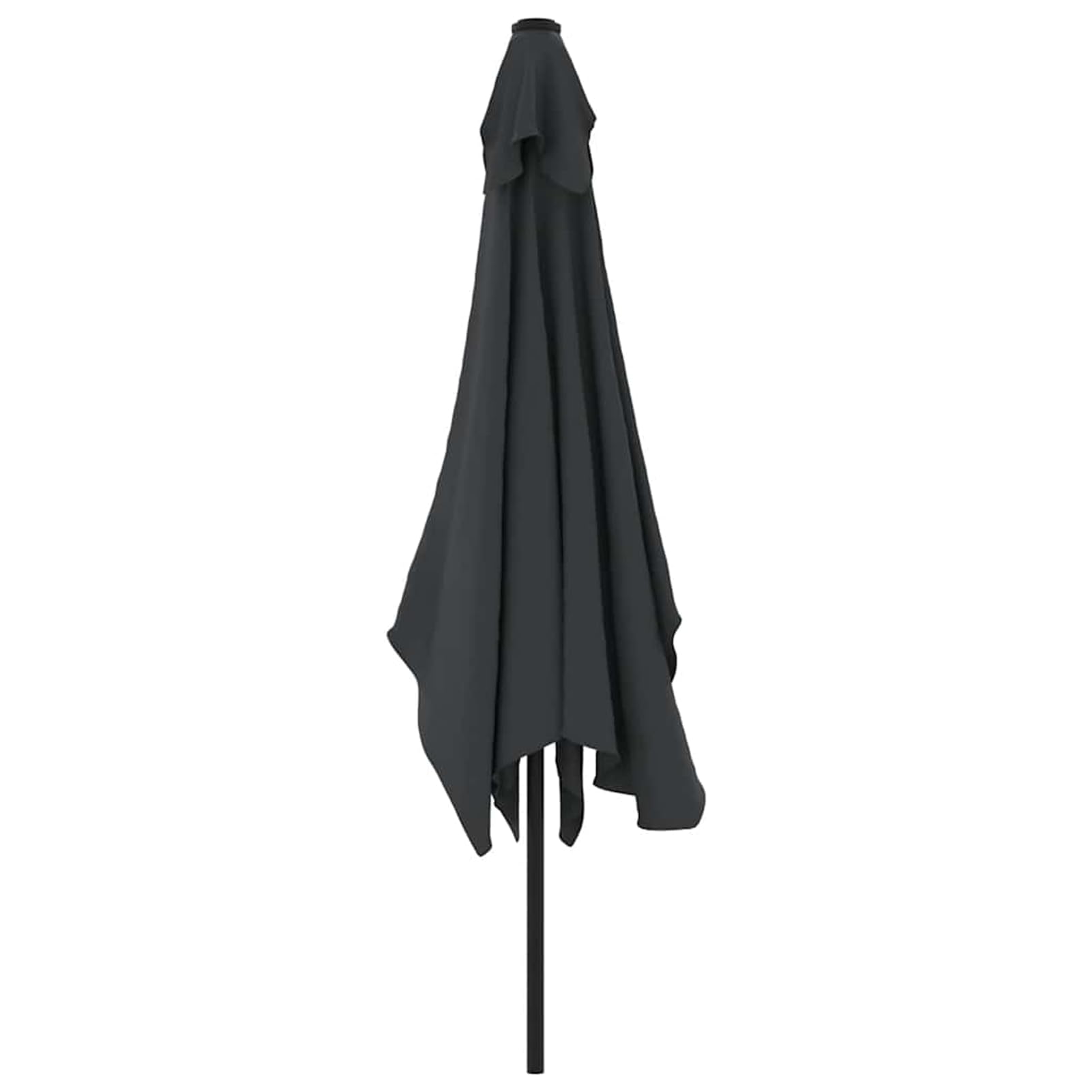 Homgoday Sombrilla de jardín con Palo de Metal Negro 300x200 cm Sombrilla Terraza Exterior, Sombrilla Jardín Grande Orientable Jardín Parasol Balcón