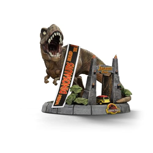 Figurine T-Rex Mini Co. Iron Studios Illusion Deluxe 15 cm, finition premium