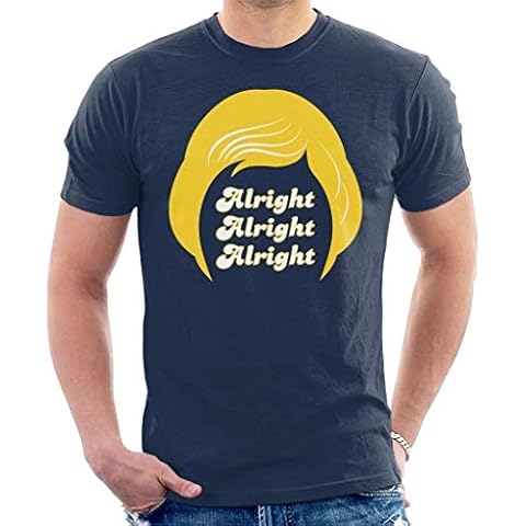 Dazed and Confused Alright Men's T-Shirt Navy Blue Cover