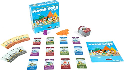 Image of Pandasaurus Games Machi Koro THE EXPANSIONS - Harbor and Millionaire's Row Expansion Sets,Fast-Paced Dice Rolling Board Game for Kids and Adults,Ages 8+,2-5 Players,30-45 Min Playtime