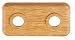 Produktbild Cornat T384111 Kunststoff Doppel-Klapprosette, Eiche, 2 Stück, 15 mm