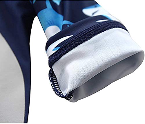 Image of Toddler Baby Boys Swimsuit One Piece Bathing Suit Rash Guard Swimwear UPF 50+ with Hat