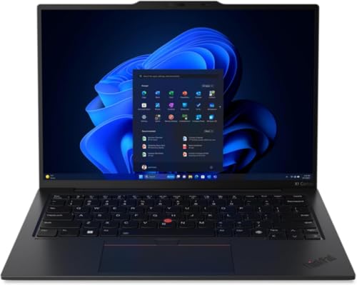 Image of Lenovo ThinkPad X1 Carbon Laptop with Intel Ultra 7 155U Processor, 14 inch FHD Non-Touch Display, 16GB DDR5 RAM, 2TB SSD, FHD+ IR+ RGB Camera, and Windows 11 Pro