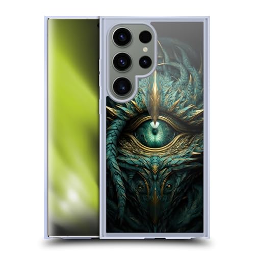 Coque Samsung S24 Ultra Oeil de Dragon MagSafe LebensArt Vert Sarcelle