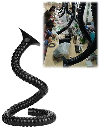 Brazo extractor de humos flexible con campana de captura, manguera articulada de eliminación de polvo para soldadura, taller, laboratorios y ventilación industrial