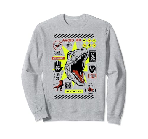 Sweatshirt Jurassic World Dominion affiche japonaise le cadeau idéal pour fan de dinosaures