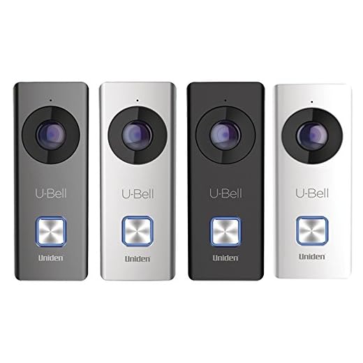 Uniden U-Bell WiFi Video Doorbell, 4 Color faceplates (DB1)