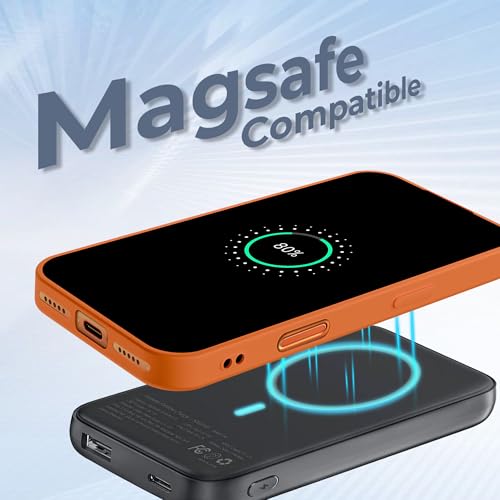 Image of A rtistque Back Cover Case for iPhone 17 Pro | Mag-Safe| Acrylic | Shockproof TPU Protective Design | iPhone 17 Pro Back Cover - Orange Bumper