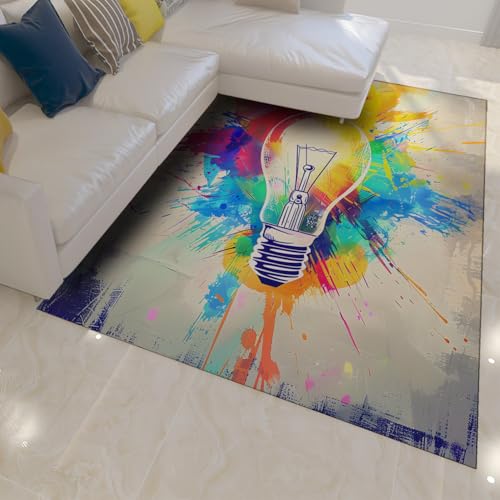 Carpette salon 180x240cm splash art pour sublimer votre chambre