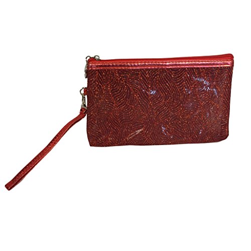Glitter Accessory Bag For Makeup Pencils And More In Multiple Colors (Red)