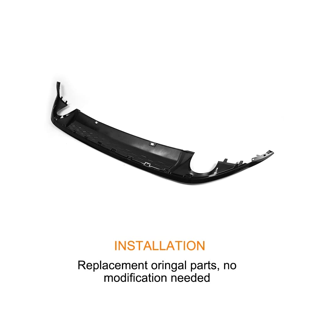 Diffuseur de Pare-Chocs arrière de Voiture Diffuseur Spoiler Lip Ajuste for Volkswagen Golf 7 VII mk7 Standard 2014-2017 PP Double échappement Une Prise
