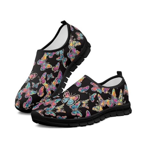 Image of Womens Slip On Walking Shoes Non Slip Loafer Breathable Holiday Travel Shoe Lightweight Casual Low Top Sneakers SizeUS 5.5-11.5
