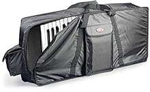 Black nylon keyboard bag 97x37x13cm (38x14x5") 10mm thick padding
