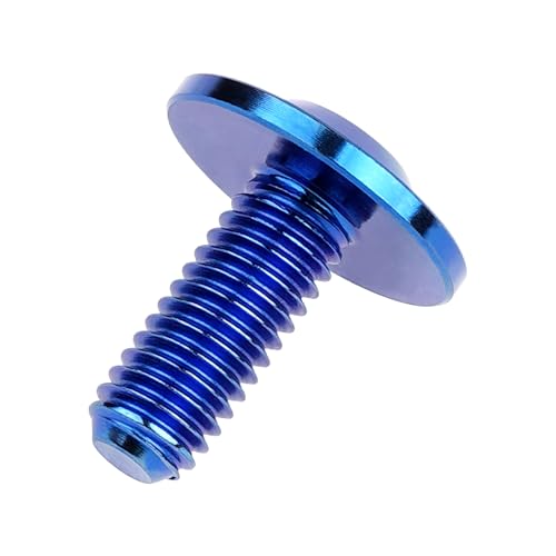 Image of Titanium Bolt Torx Head M6x10 15 20mm Screw for Bicycle Motorcycle Car Modification Pack of 6 (Anode Blue, M6x15mm)