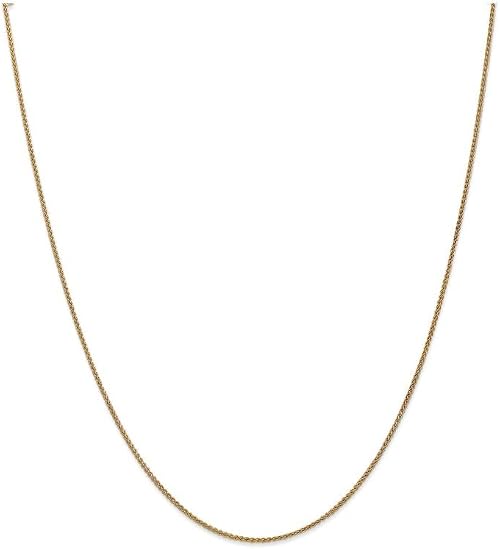 14 Inch 14k 1.25mm Spiga Chain Necklace 