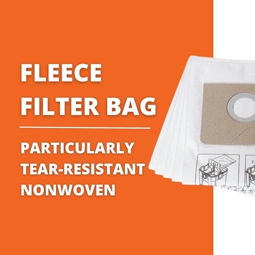 Fein 31345061010 Vliesfiltersack für Dustex 25L, Beige, Weiß