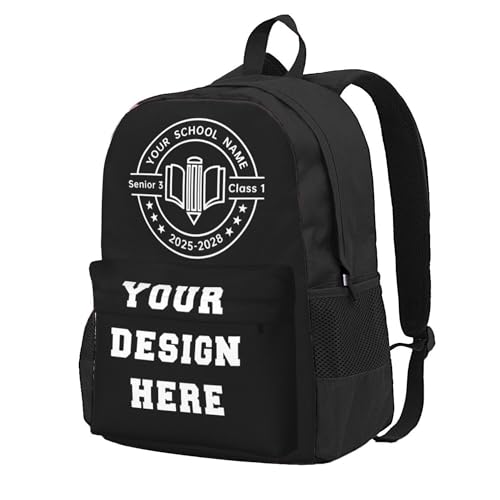 Bulk Custom Clear Backpack Personalized Laptop Backpack for Men Women Add Your Design Here Logo Casual Customized Travel Computer Bookbag for Work Travel
