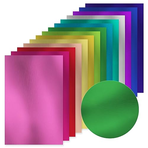 Papier pailleté pour scrapbooking assorti de 14 couleurs pour fabrication de carte