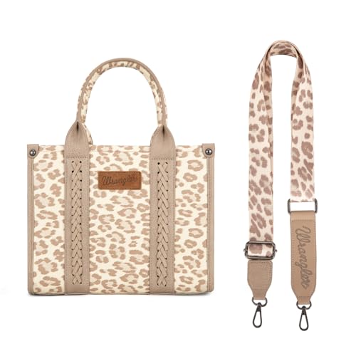 Image of Wrangler Cow Print Tote Bag for Women Western Purse Boho Top Handle Satchel Handbag with Signature Strap
